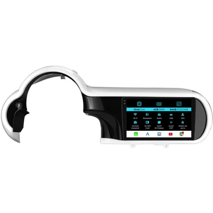 Navigatie Dedicata Renault Twingo (2014-2024), 2K, 4Gb Ram, 64Gb Stocare, Carplay