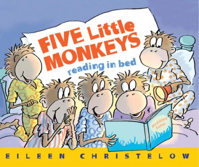 Five Little Monkeys Reading in Bed foto