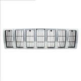 Grila radiator, masca fata Jeep Cherokee (Xj) 2000-09.2001, parte montare centrala, crom/negru, 240405-4, Aftermarket