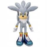 Jucarie din plus Silver, Sonic Hedgehog, 35 cm, Play By Play