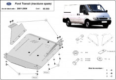 Scut motor metalic Ford Transit - tractiune spate 2000-2007 foto