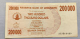 Zimbabwe - 200 000 Dollars / dolari (2008) sAY356