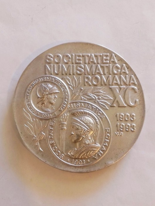 Medalia Societatii Numismatice Romane 1903&ndash;1993