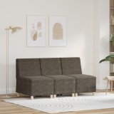 vidaXL Fotoliu 3 pcs Gri &icirc;nchis 55 cm Piele ecologică de suede
