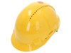 Cască de protecție ventilată galbenă 54-62 mm ABS