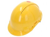 Cască de protecție ventilată galbenă 54-62 mm ABS