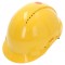 Cască de protecție ventilată galbenă 54-62 mm ABS