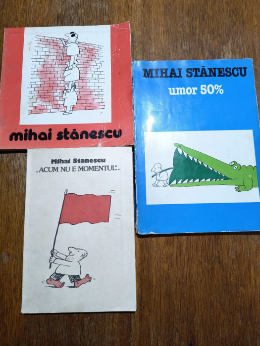 Lot 3 albume cu caricaturi de Mihai Stanescu / R8P5F