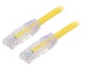 Cablu Patch Cord UTP Cat6 3m LSZH Galben Cu Conductor Cupru 24AWG Panduit