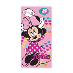 Disney Minnie Prosop de baie Hearts, Prosop de plajă 70x137 cm (Uscare Rapidă)