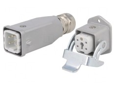 Conector HDC Tată Mamă 5+4 PIN PE A3 Drept
