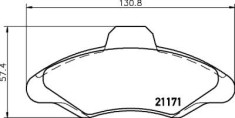 Placute frana Ford Escort `91 Express (Avl), Escort (Aal, Abl), Escort 5 Combi (Gal, Avl, All), Orion 3 (Gal) SRLine parte montare : Punte fata foto