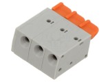 Conector PCB AMPHENOL ANYTEK GB0010308000G Terminal Regletă 3 pini 6A