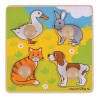 Primul meu puzzle - animale de companie PlayLearn Toys, BigJigs Toys