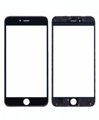 Geam cu Rama + OCA Apple iPhone 7 Alb foto