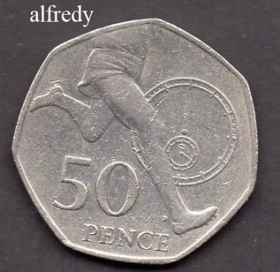 Anglia, Marea Britanie, 2004 50 Pence, Comemorativa, Roger Bannister foto