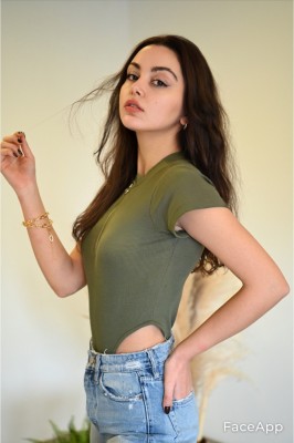 M765-12 Body tip tricou din material reiat foto