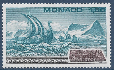 C4671 - Monaco 1982 - Groenlanda neuzat,perfecta stare foto