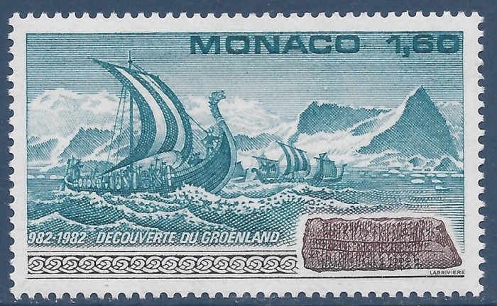 C4671 - Monaco 1982 - Groenlanda neuzat,perfecta stare