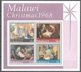Malawi 1968 - Craciun, bloc neuzata