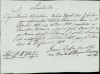 A331 Chitanță olografă, 1828, &icirc;n limba latină
