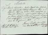 A331 Chitanță olografă, 1828, &icirc;n limba latină