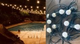 Cumpara ieftin Ghirlanda luminoasa 10 m lungime, cu becuri led opace 3 w, cu 1 dulie E27/ml, lumina calda, interconectabila 150 m