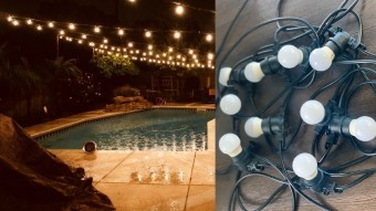 Ghirlanda luminoasa 10 m lungime, cu becuri led opace 3 w, cu 1 dulie E27/ml, lumina calda, interconectabila 150 m