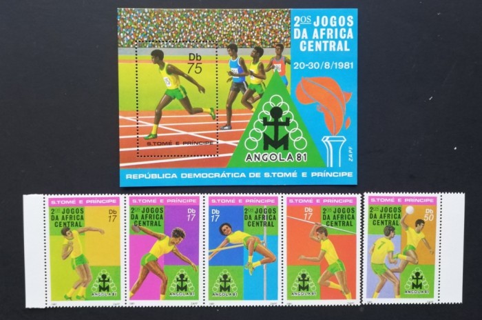 SAU TOME E PRINCIPE-JOCURI SPORTIVE-5 v,+1s?sh.-1981-MNH**-STP 162C