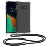 Husa pentru Samsung Galaxy S10e, Silicon, Transparent, 48295.03, Textil, Carcasa, Kwmobile