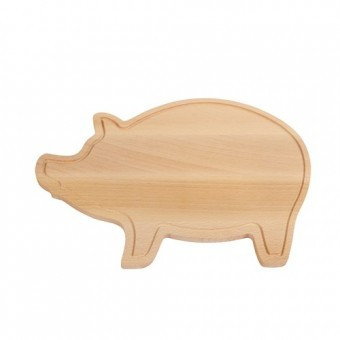 Tocator lemn Wooden Piggy foto