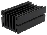 Radiator Aluminiu Negru TO220 75x46x33mm