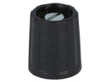 Buton rotativ negru ABS 6mm