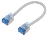 Cablaj U/FTP 6a LSZH gri 0,15m 32AWG
