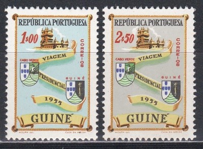 Guineea Portugheza 1955 - Vizita președintelui Francisco H.C. De la Lopes in Guineea Portugheză, MNH foto