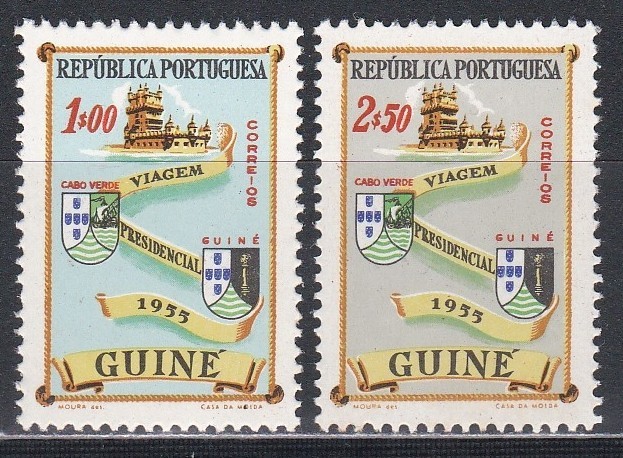 Guineea Portugheza 1955 - Vizita președintelui Francisco H.C. De la Lopes in Guineea Portugheză, MNH
