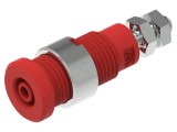 Conector banană 2mm roșu cu șurub M3 nichelat ELECTRO-PJP