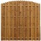 Panou de gard cu ?ipci alternative, 180x(165-180) cm, lemn pin