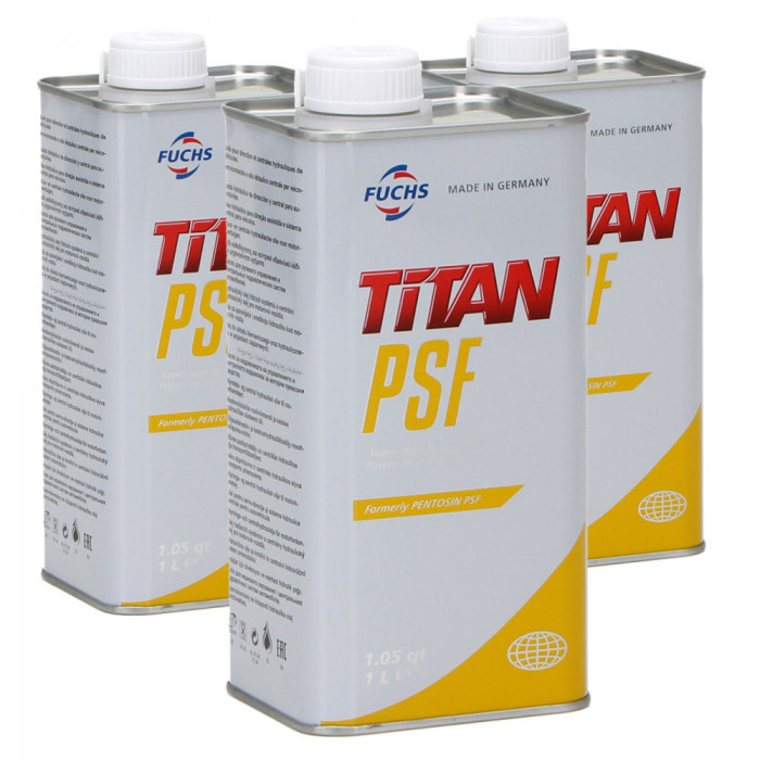 Set 3 Buc Ulei Transmisie Manuala / Servodirectie Fuchs Pentosin TITAN PSF MB 236.3 1L 601430855