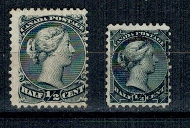 Canada 1868-1882 - Mi 16, Mi 25A nestampilate