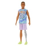 BARBIE PAPUSA BAIAT FASHIONISTAS SATEN CU UN PICIOR CU PROTEZA, BARBIE - Fashionistas