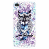 Husa silicon pentru Apple Iphone 4 / 4S, Abstract Owl