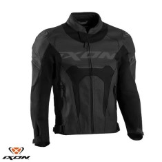 Geaca (jacheta) barbati pentru scuter - motocicleta piele Racing Ixon vara model Jackal JKT MS culoare: negru Negru 3XL