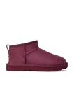 UGG cizme de zăpadă din piele &icirc;ntoarsă Classic Ultra Mini culoarea roz, 1116109.BNTM