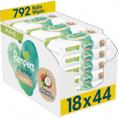 Pampers Harmonie Coconut Pure Șervețele umede pentru copii 18x44 buc