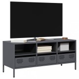vidaXL Dulap TV, antracit, 101,5x39x43,5 cm, oțel laminat la rece 851324