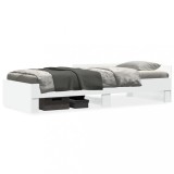 Cumpara ieftin Cadru de pat, alb, 75x190 cm, lemn prelucrat