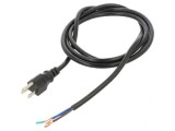 Cablu de Alimentare NEMA 5-15 3x18AWG 2m Negru 10A