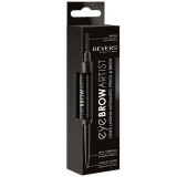 Contur sprancene automat, tip marker Eye Brow Artist, Revers, pensula speciala, negru