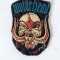Emblema veche anii 90 Motorhead formatie rock, cauciucat, 10x6cm, originala